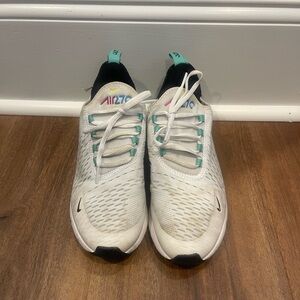 Nike Kids White and Teal Sneakers